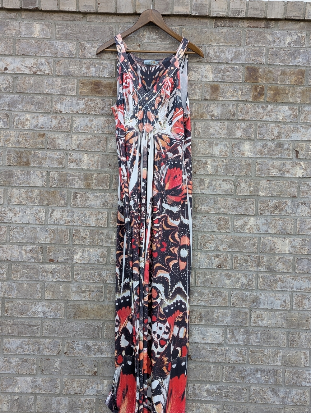 Unity World Wear Monarch Butterfly Maxi Dress